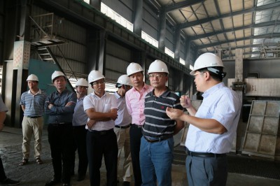 2016年10月14日，大沥政商考察团参观了当地的电解铝生产企业。